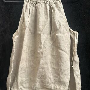 Chic Beige Sleeveless Top